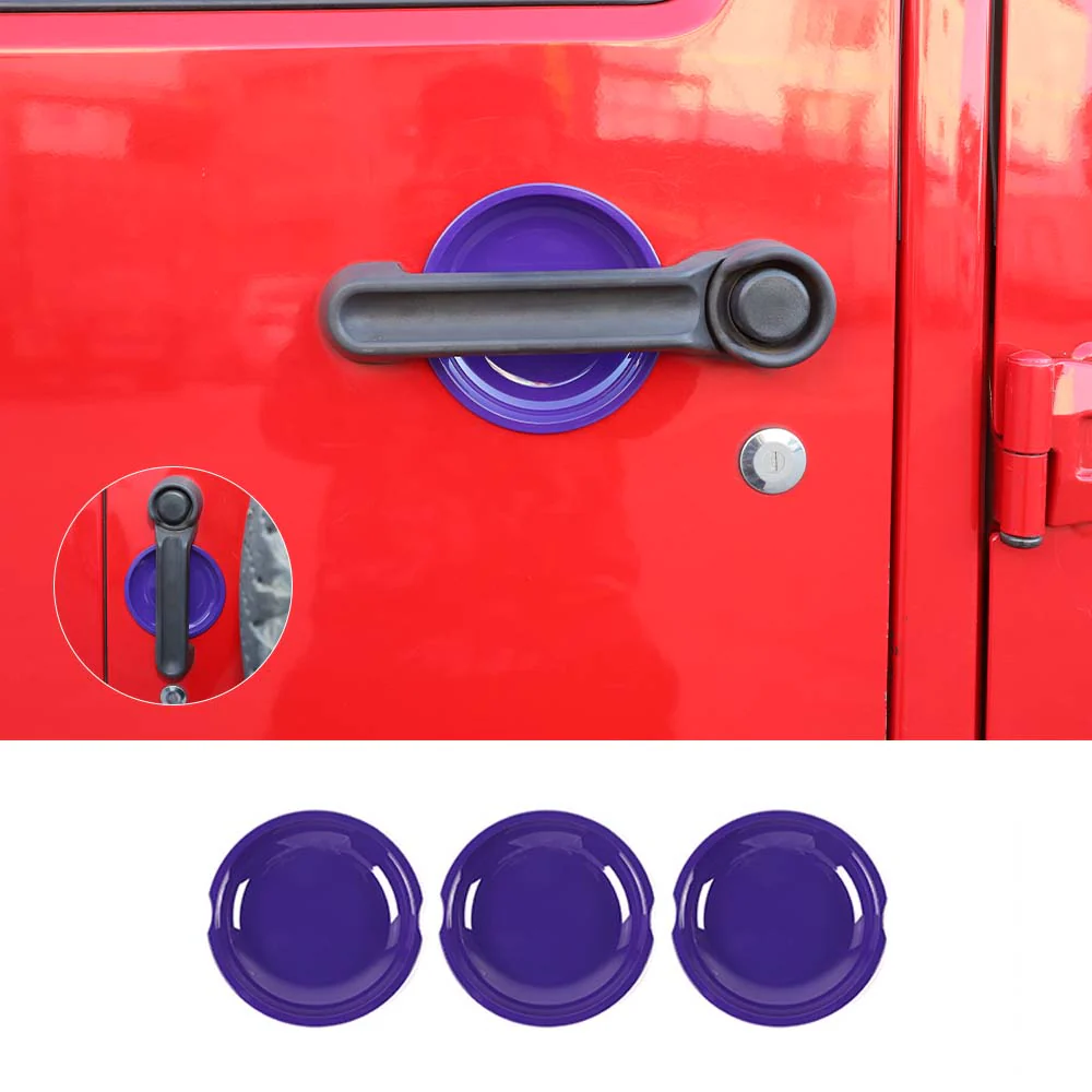 For 2007-2018 Jeep Wrangler JK 2-Door Exterior Door Handle Bowl Cover Trim Decor - Image 14