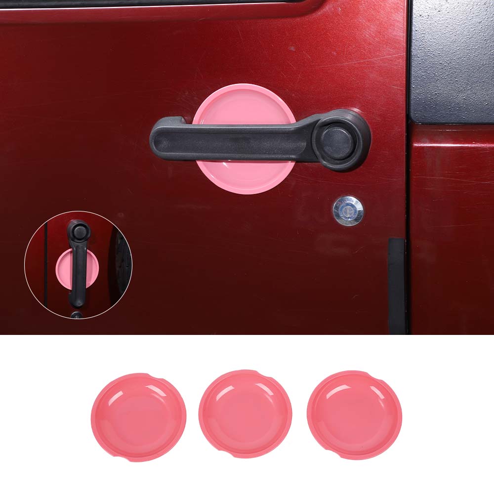 For 2007-2018 Jeep Wrangler JK 2-Door Exterior Door Handle Bowl Cover Trim Decor - Image 16