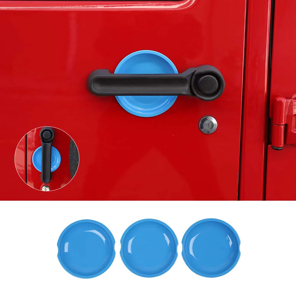 For 2007-2018 Jeep Wrangler JK 2-Door Exterior Door Handle Bowl Cover Trim Decor - Image 18