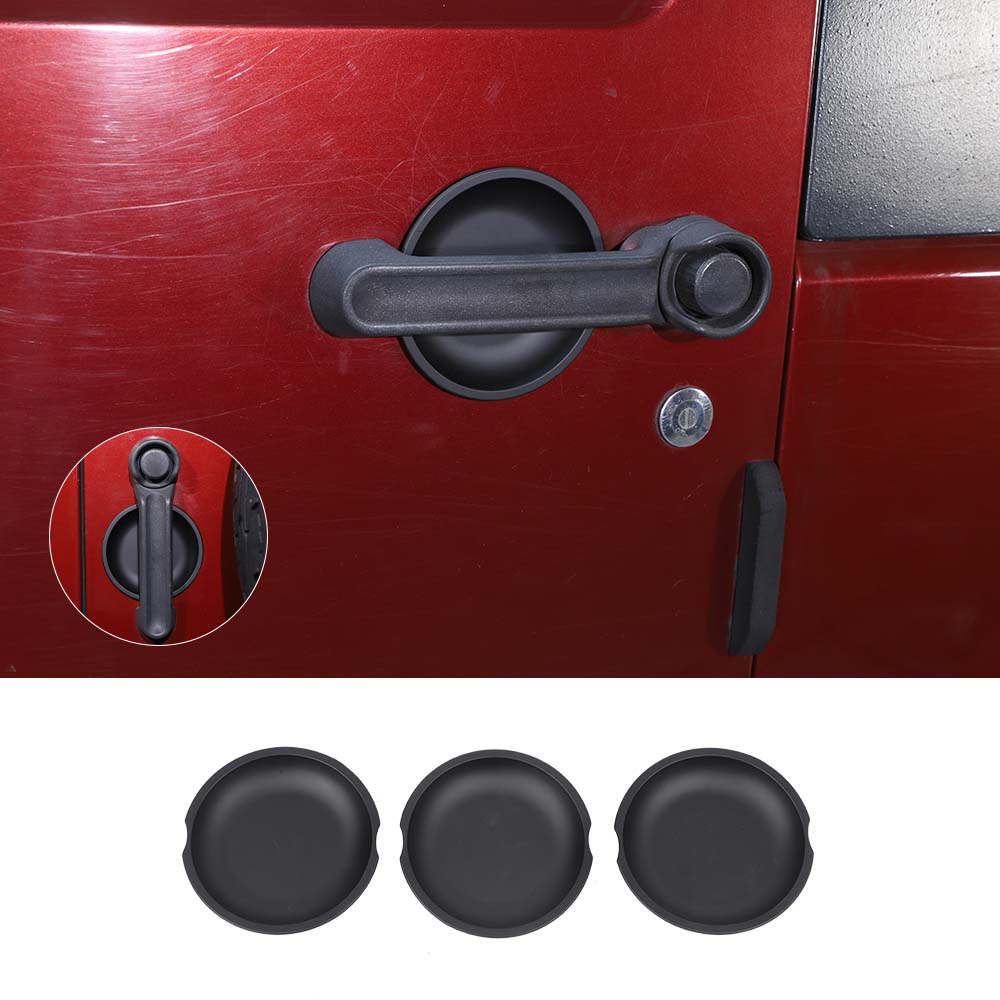 For 2007-2018 Jeep Wrangler JK 2-Door Exterior Door Handle Bowl Cover Trim Decor - Image 19