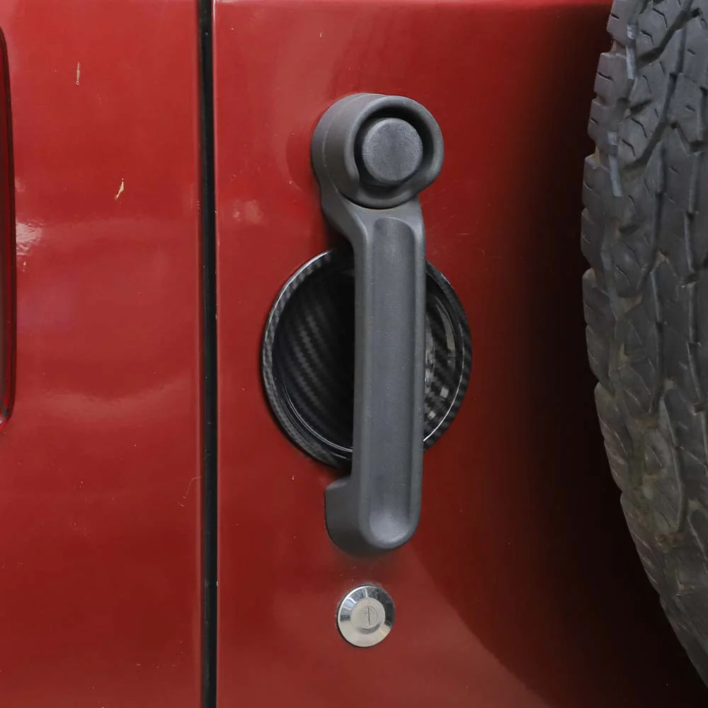 For 2007-2018 Jeep Wrangler JK 2-Door Exterior Door Handle Bowl Cover Trim Decor - Image 3