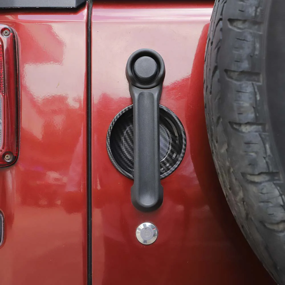 For 2007-2018 Jeep Wrangler JK 2-Door Exterior Door Handle Bowl Cover Trim Decor - Image 5