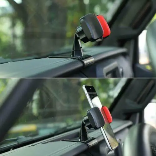 For 2018-2023 Jeep Wrangler JL & Gladiator JT Center Console Phone Holder Cellphone Mount - Image 2