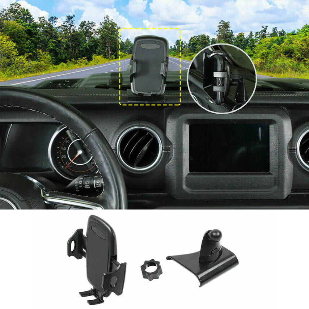 For 2018-2023 Jeep Wrangler JL & Gladiator JT Center Console Phone Holder Cellphone Mount - Image 7
