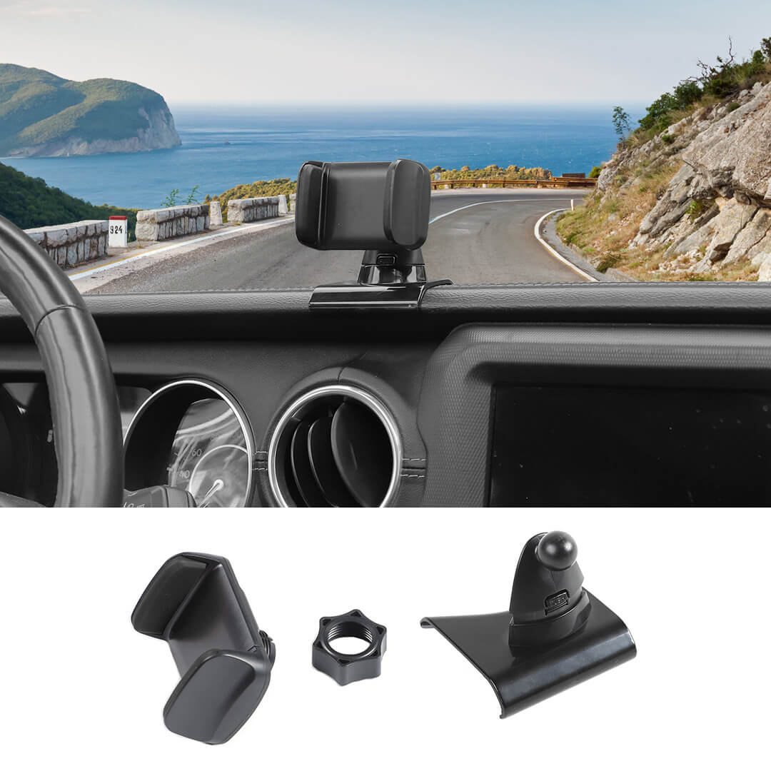 For 2018-2023 Jeep Wrangler JL & Gladiator JT Center Console Phone Holder Cellphone Mount - Image 9