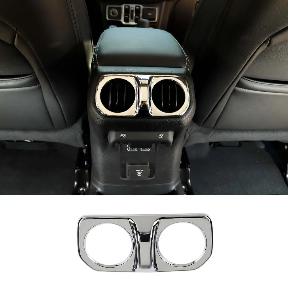 For 2018+ Jeep Wrangler JL& Gladiator JT Rear Air Vent Bezel Cover Trim – Back Console Frame Accent - Image 10