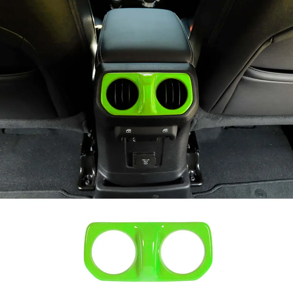 For 2018+ Jeep Wrangler JL& Gladiator JT Rear Air Vent Bezel Cover Trim – Back Console Frame Accent - Image 15