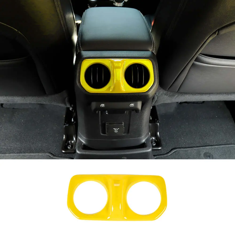 For 2018+ Jeep Wrangler JL& Gladiator JT Rear Air Vent Bezel Cover Trim – Back Console Frame Accent - Image 16