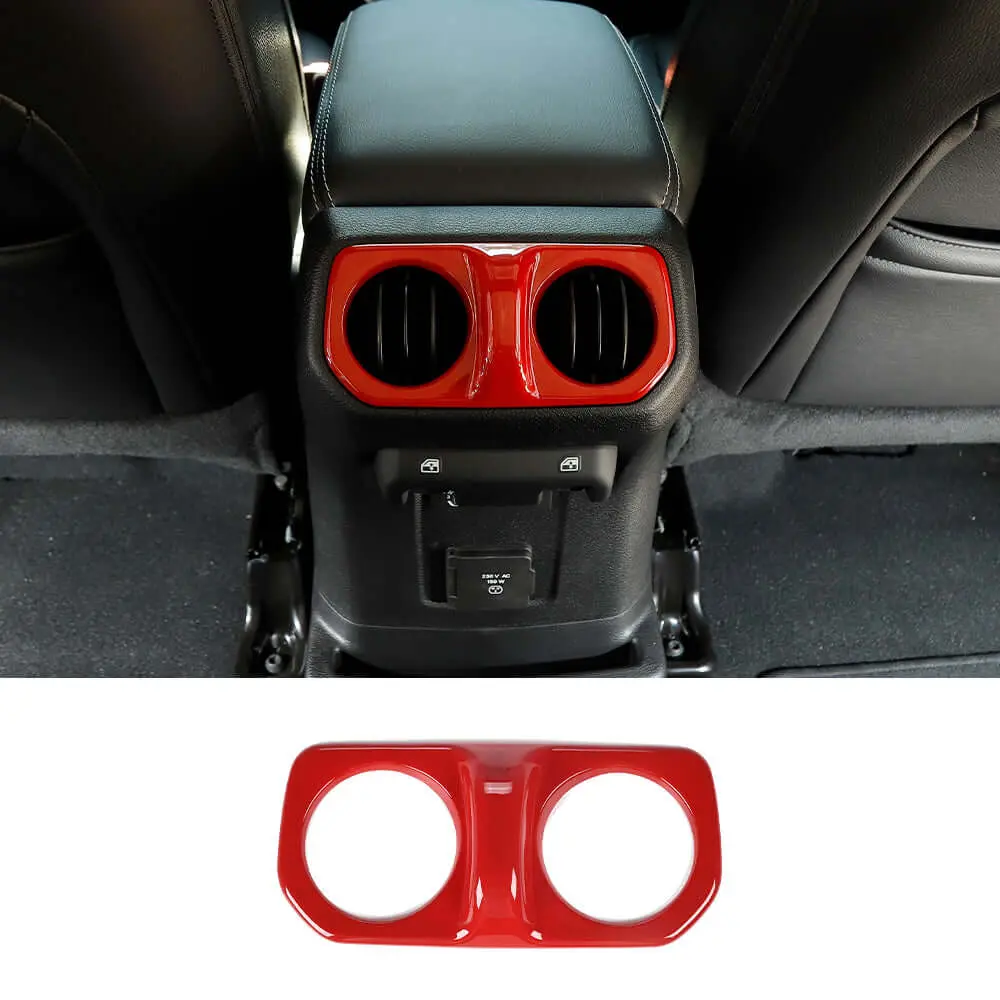 For 2018+ Jeep Wrangler JL& Gladiator JT Rear Air Vent Bezel Cover Trim – Back Console Frame Accent - Image 20