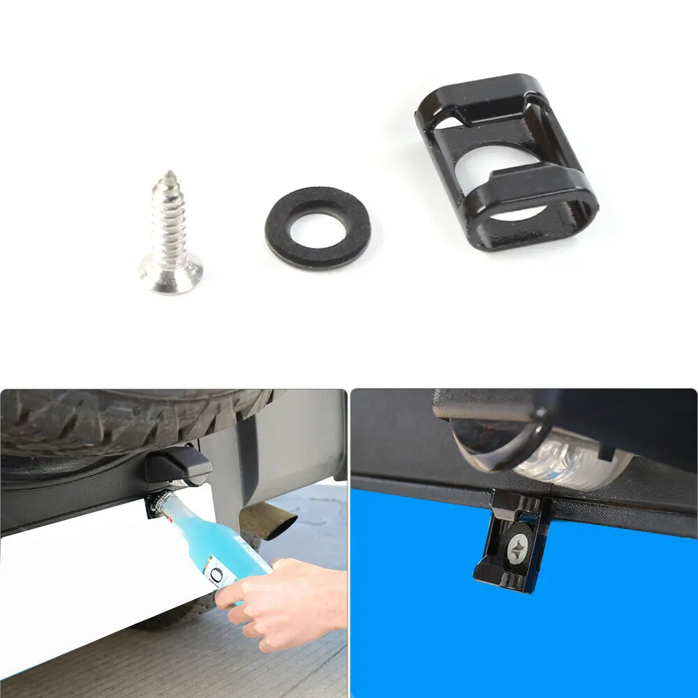 For 2007-18 Jeep Wrangler JK Rear License Plate Mounting Holder & Bottle Opener - Image 10