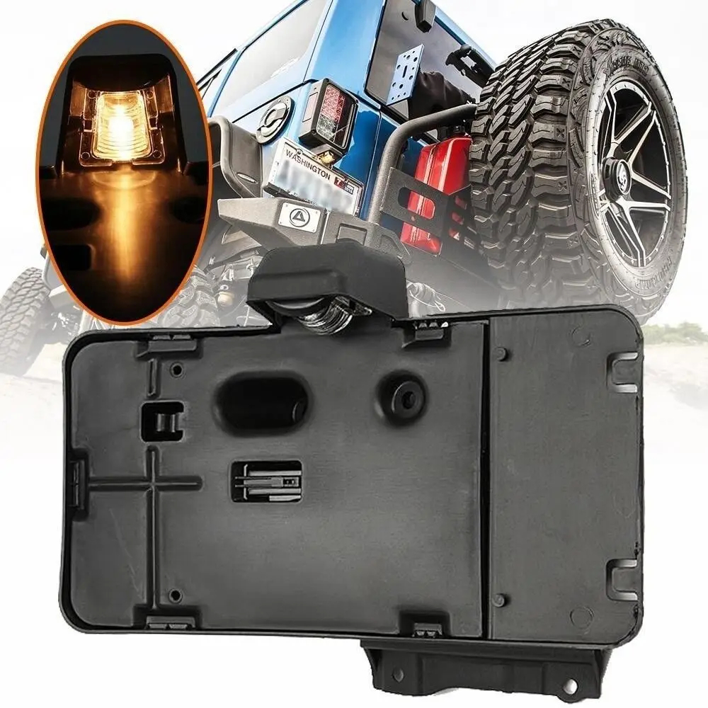 For 2007-18 Jeep Wrangler JK Rear License Plate Mounting Holder & Bottle Opener - Image 3