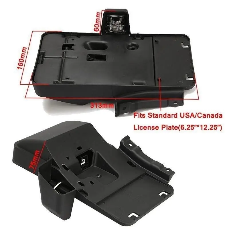 For 2007-18 Jeep Wrangler JK Rear License Plate Mounting Holder & Bottle Opener - Image 5