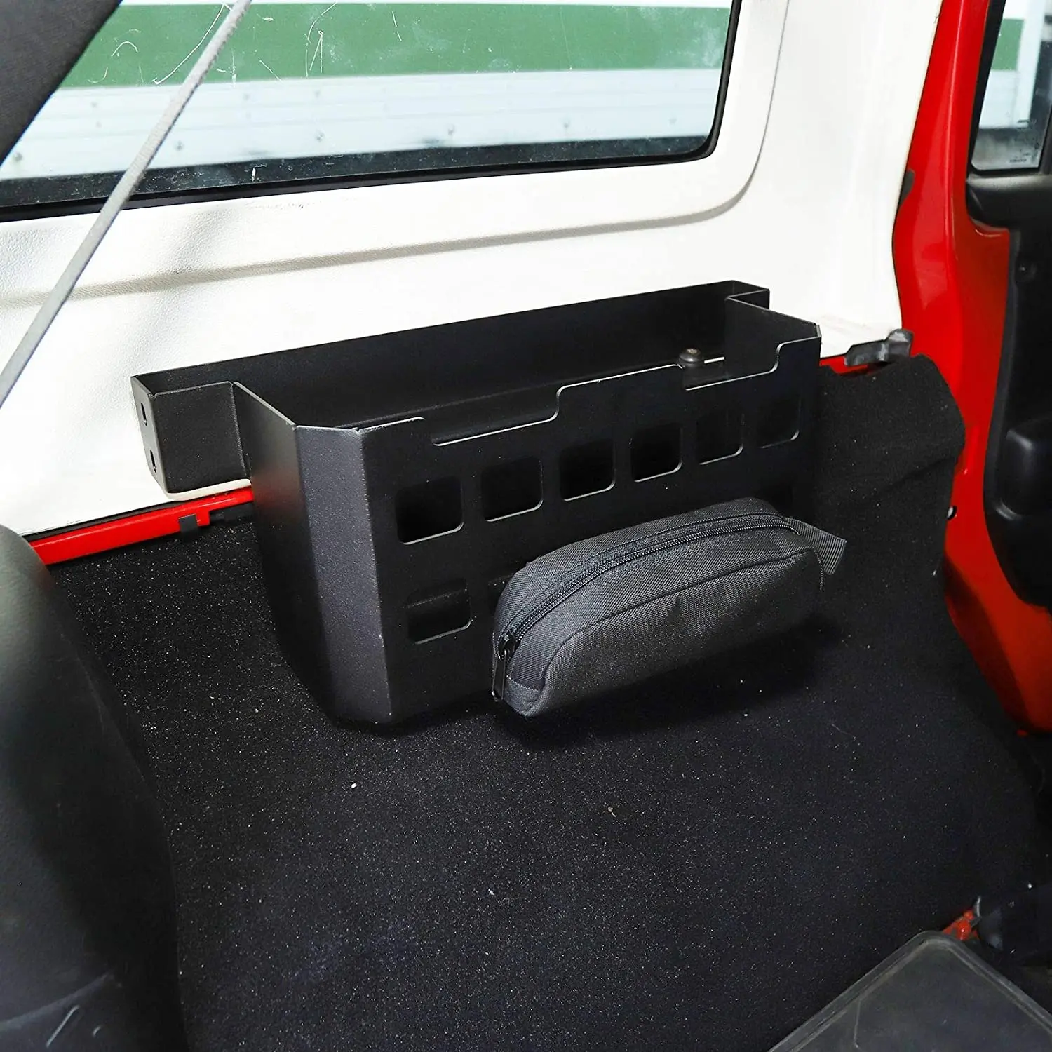 For Jeep Wrangler TJ JK JL Side Rear Trunk Cargo Rack Shelf Organizer Storage Tray Basket Holder - Image 6