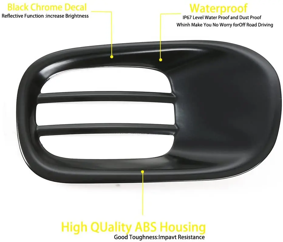 For 2015+ Jeep Renegade Rear Tail Fog Light Lamp Guard Trim Bezel - Image 4