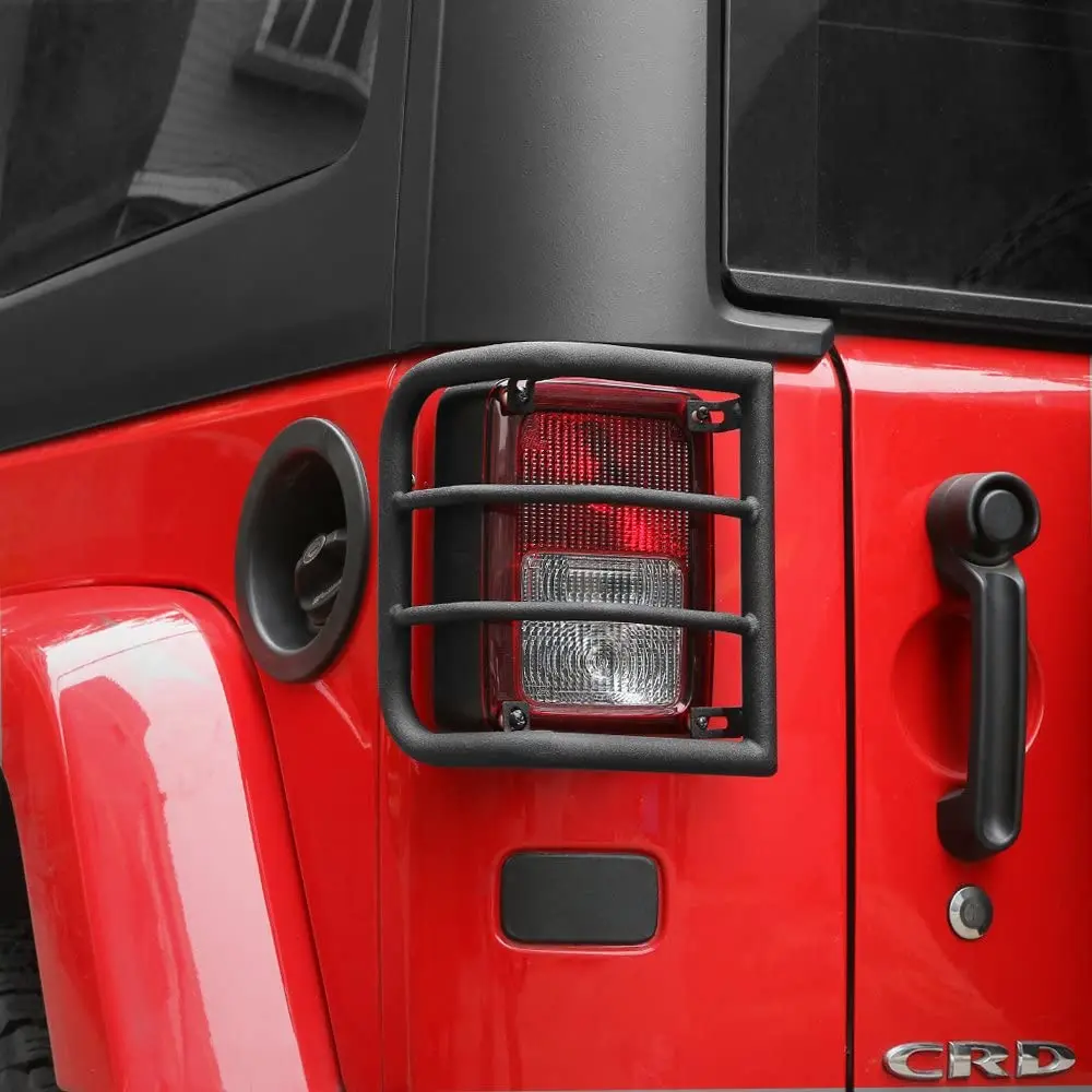 For 2007-2018 Jeep Wrangler JK JKU Rear Tail Light Guard Protector - Image 3