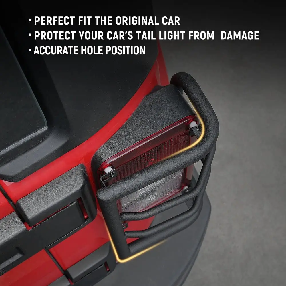 For 2007-2018 Jeep Wrangler JK JKU Rear Tail Light Guard Protector - Image 4