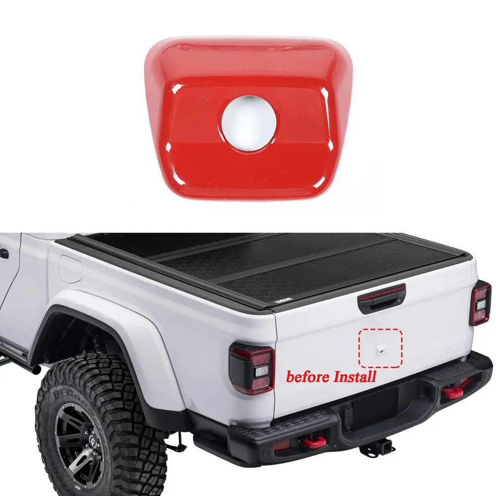 For 2020+ Jeep Gladiator JT Rear Tailgate Camera Head Cover Trim Frame - Image 4