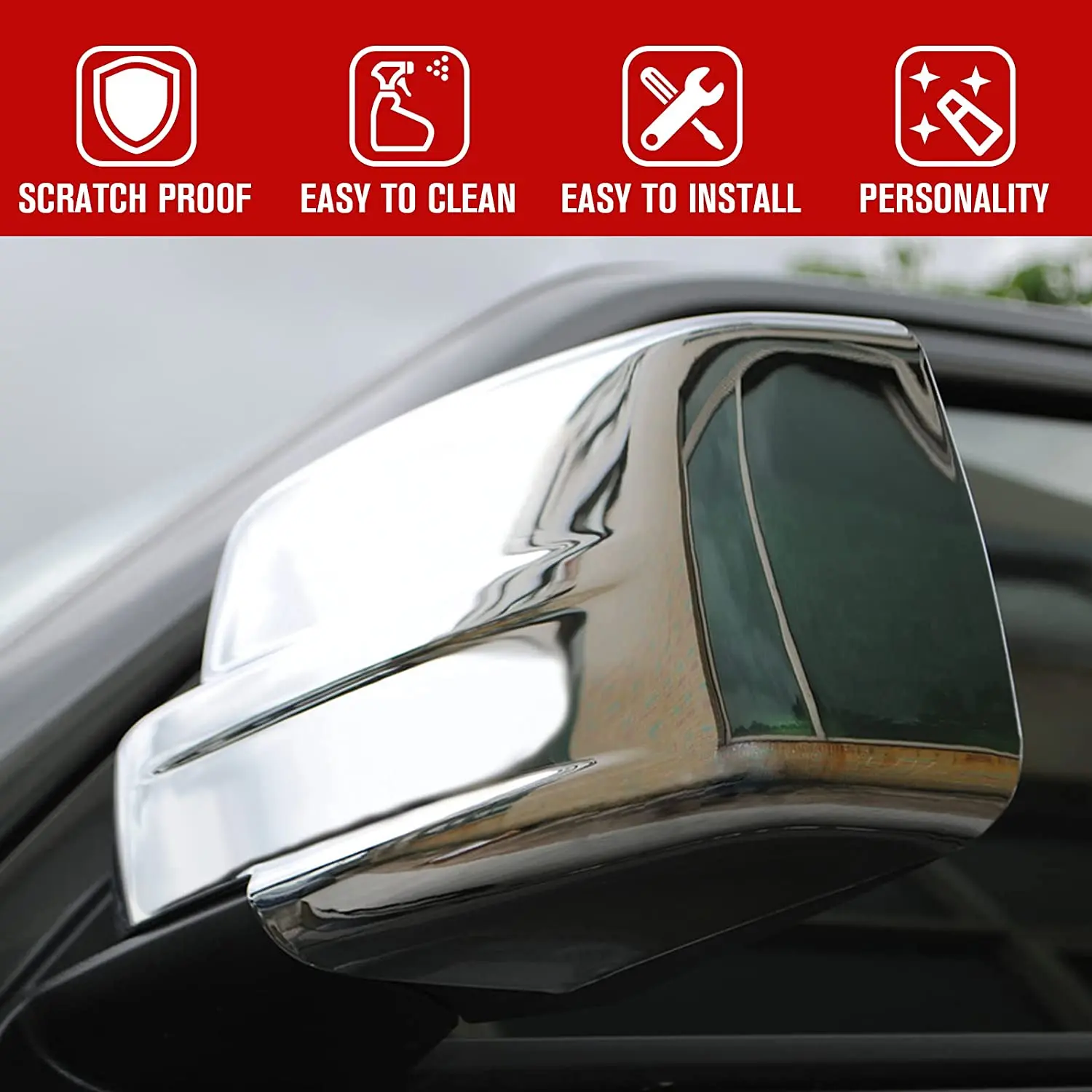 For 2011-2016 Jeep Patriot Rear View Mirror Cover Trim - Image 5