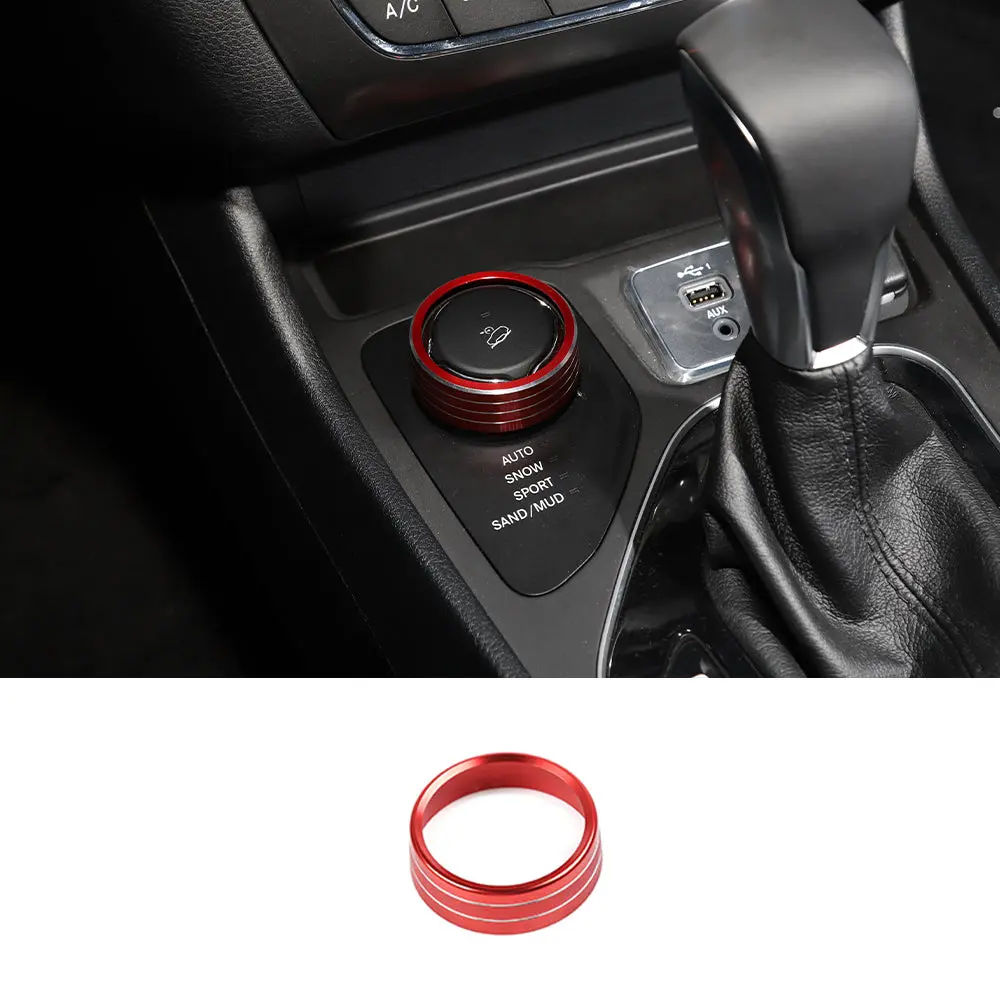 For Jeep 2015+ Renegade/ 2014+ Cherokee/ 2017-2020 Compass Four-wheel Drive 4WD Switch Knob Trim Ring