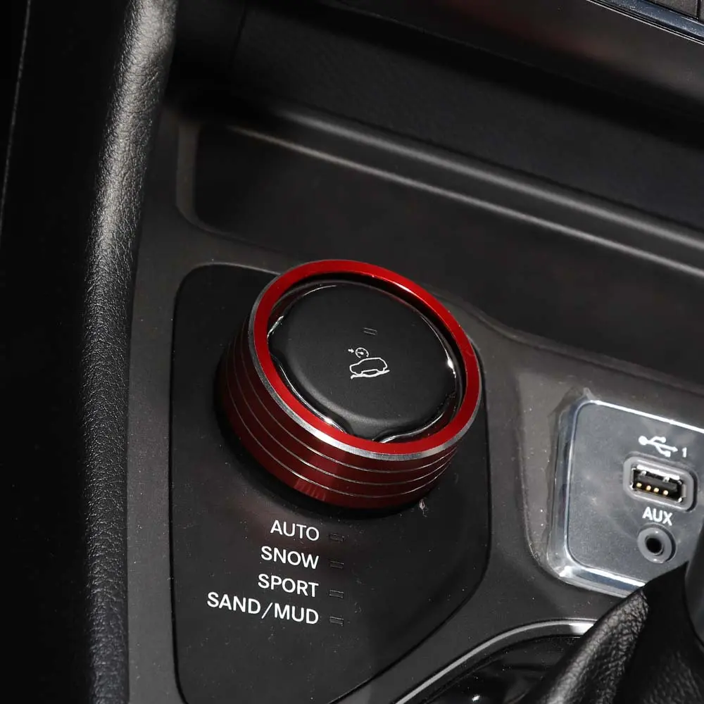 For Jeep 2015+ Renegade/ 2014+ Cherokee/ 2017-2020 Compass Four-wheel Drive 4WD Switch Knob Trim Ring - Image 2