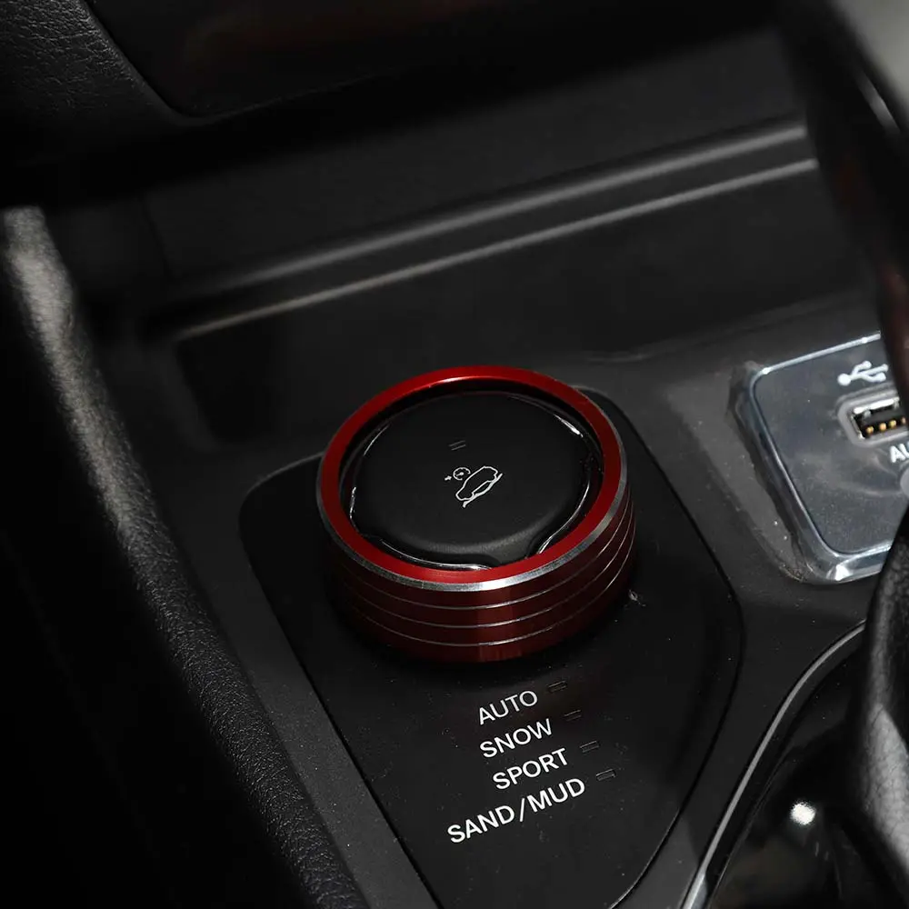 For Jeep 2015+ Renegade/ 2014+ Cherokee/ 2017-2020 Compass Four-wheel Drive 4WD Switch Knob Trim Ring - Image 3