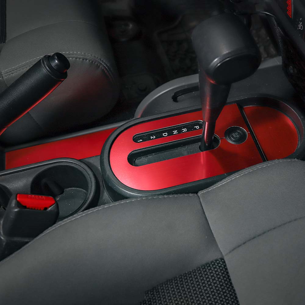 For 2007-2010 Jeep Wrangler JK Interior Center Gear Shift Box Panel Trim Bezels - Image 4