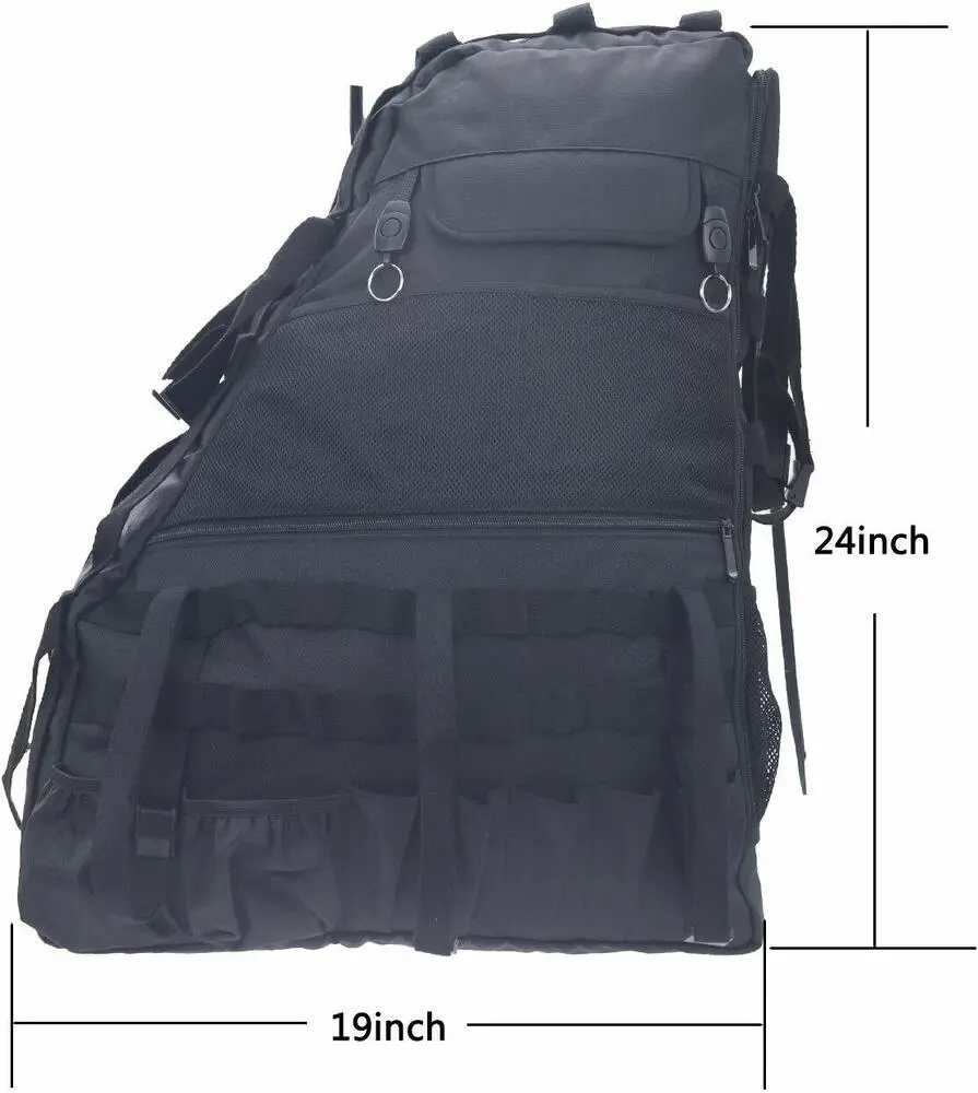 For Jeep Wrangler JK JKU 4 Doors Trunk Roll Bar Storage Bag Cage Multi-Pockets - Image 8