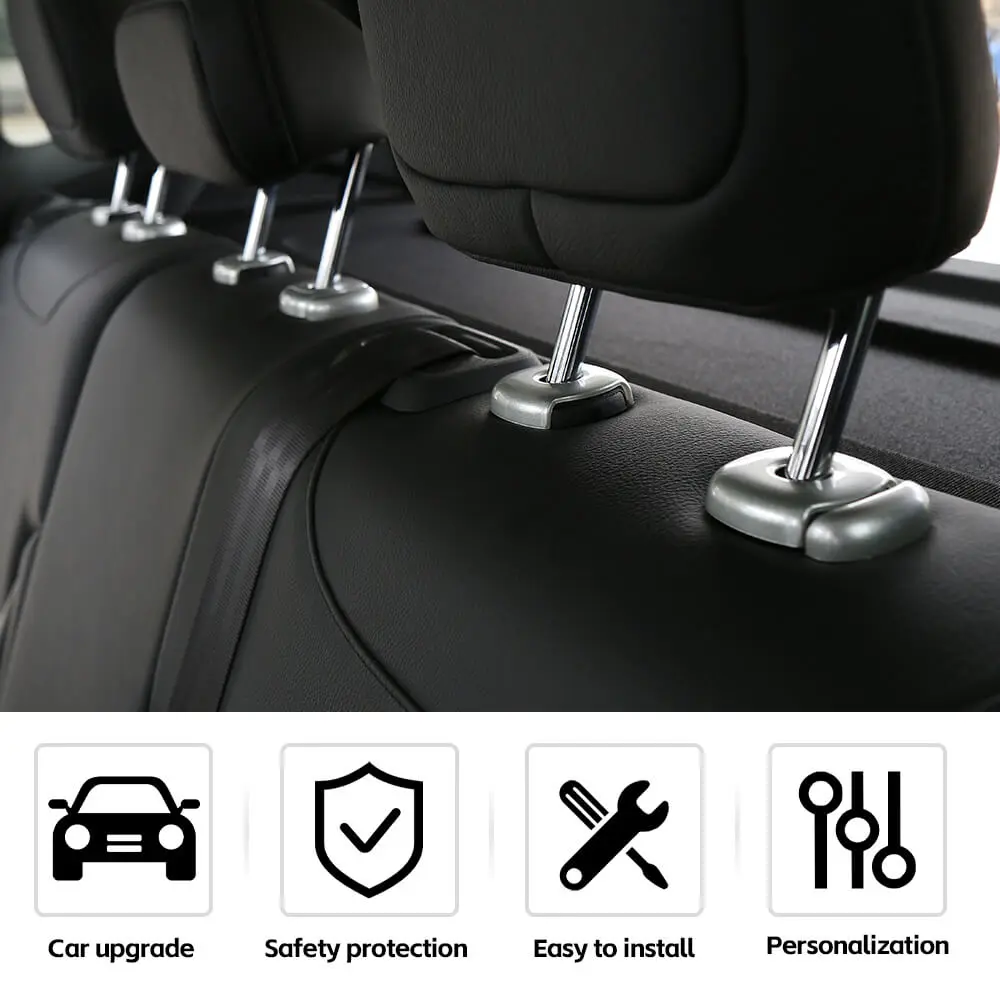 For 2015+ Jeep Renegade 10PCS Headrest Height Adjustment Decoration Cover Trim - Image 5