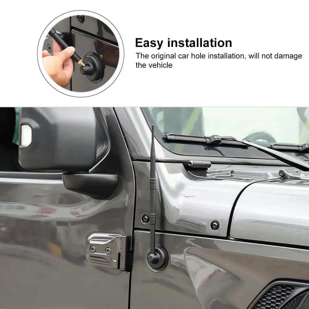 For 2007-2023 Jeep Wrangler JK JL /Gladiator JT 13 Inch FM/AM Radio Antenna Flexible - Image 5