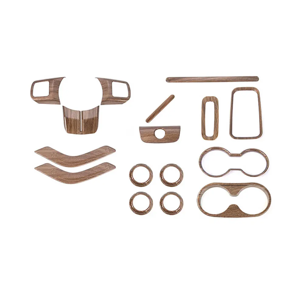 For 2011-2018 Jeep Wrangler JK 2Door 16PCS Full Set Interior Decoration Trim Cover Kit - Image 16
