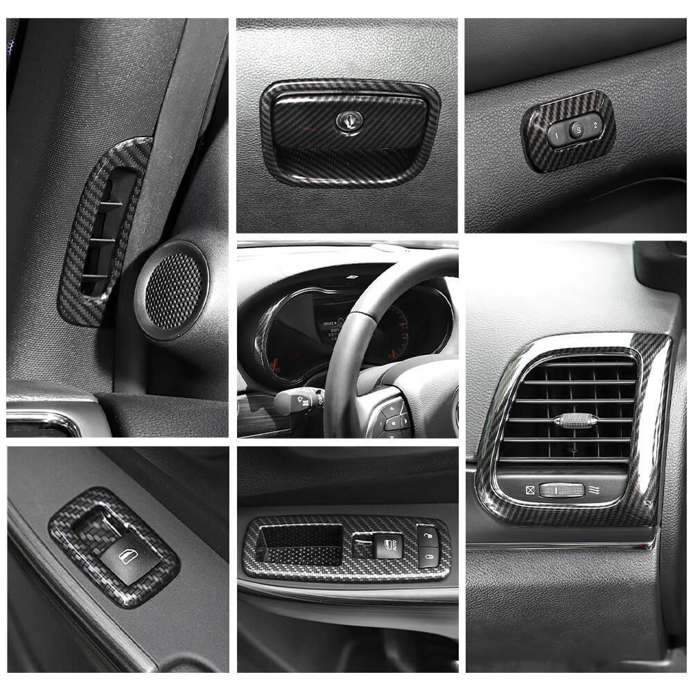 For 2014-2021 Jeep Grand Cherokee WK2 16PCS Interior Decoration Cover Trim Kit - Image 4