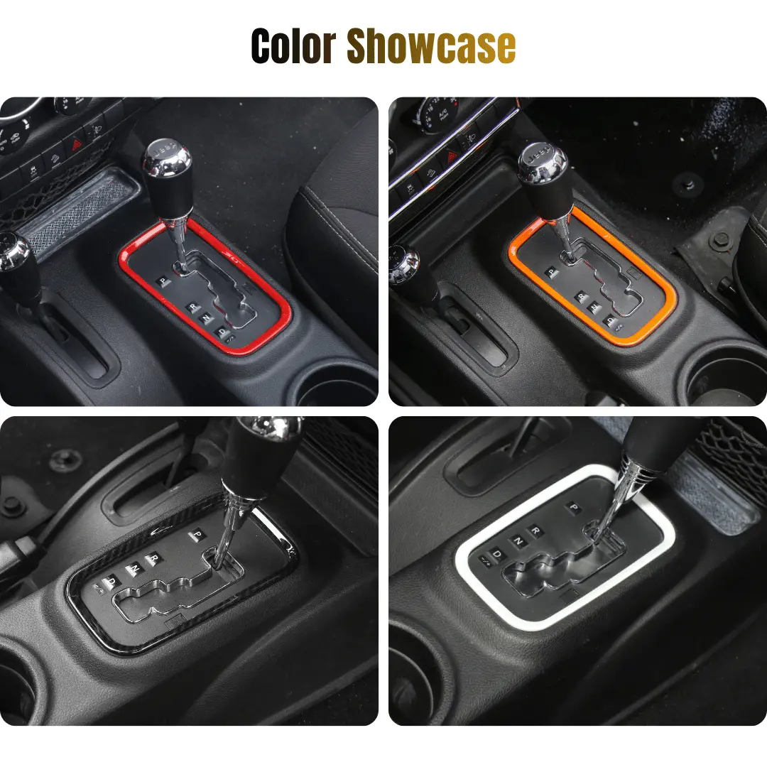 For 2011–2018 Jeep Wrangler JKU 4-Door 18PCS Interior Trim Kit – Dashboard & Center Console Decoration Cover - Image 14