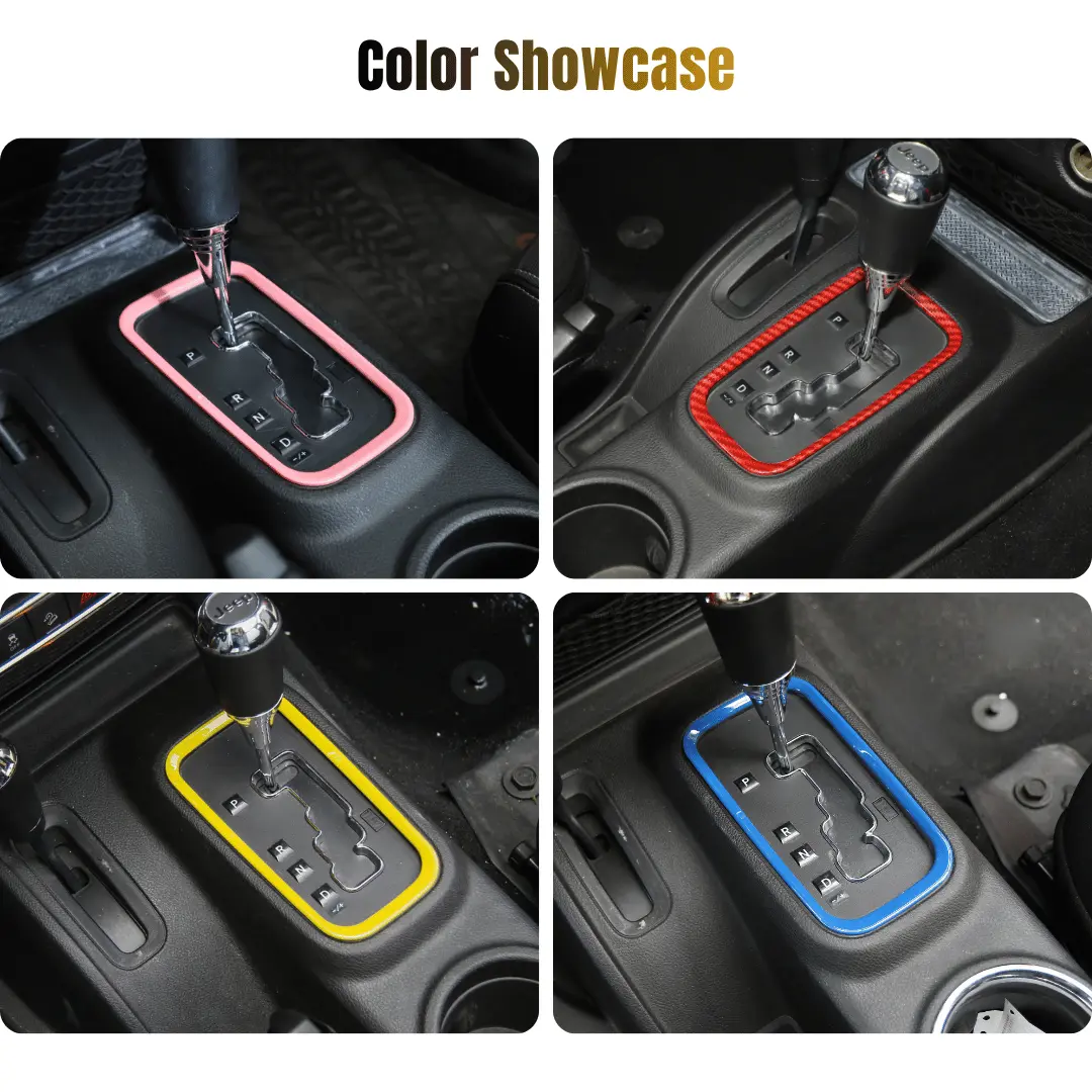 For 2011–2018 Jeep Wrangler JKU 4-Door 18PCS Interior Trim Kit – Dashboard & Center Console Decoration Cover - Image 15