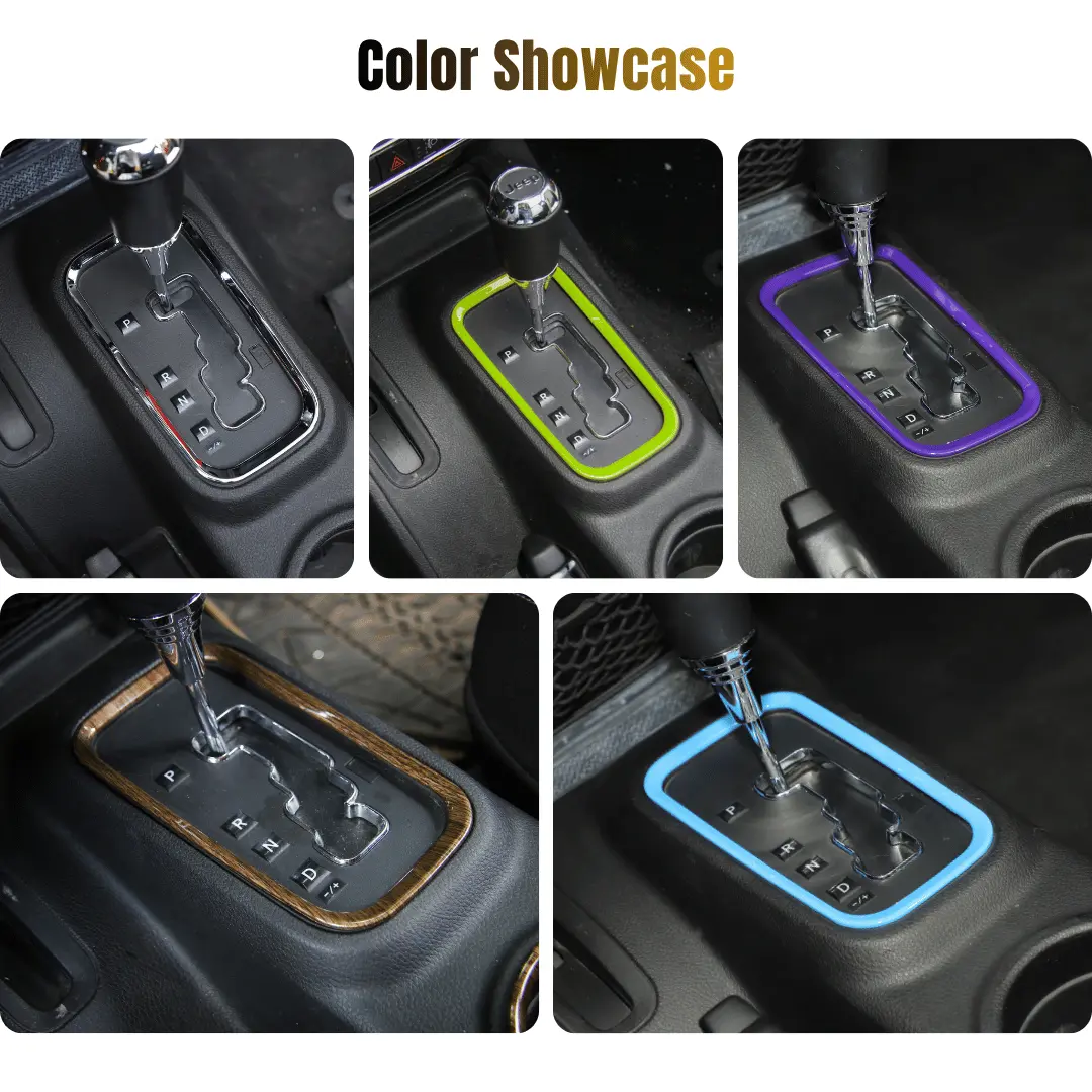 For 2011–2018 Jeep Wrangler JKU 4-Door 18PCS Interior Trim Kit – Dashboard & Center Console Decoration Cover - Image 16