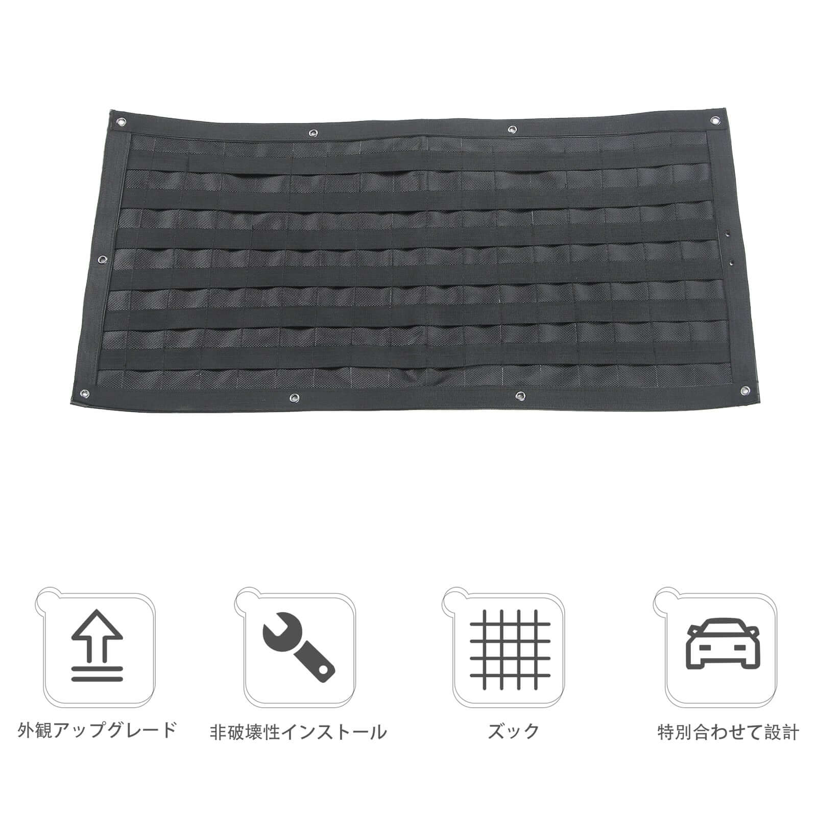 For 2007+ Jeep Wrangler TJ JK JKU JL JLU Black Car Trunk Saddlebag Tool Organizer Tail Door Storage Bag - Image 8