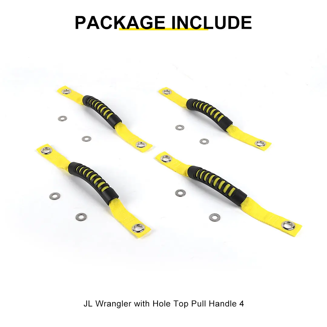 For 2018+ Jeep Wrangler JL &Gladiatar JT 2-in-1 Roll Bar Grab Handles Paracord Grip Handle 4Pcs - Image 10
