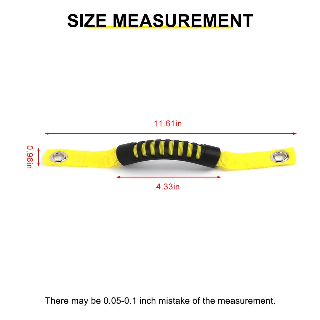 For 2018+ Jeep Wrangler JL &Gladiatar JT 2-in-1 Roll Bar Grab Handles Paracord Grip Handle 4Pcs - Image 11