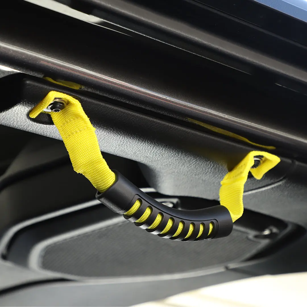 For 2018+ Jeep Wrangler JL &Gladiatar JT 2-in-1 Roll Bar Grab Handles Paracord Grip Handle 4Pcs - Image 5