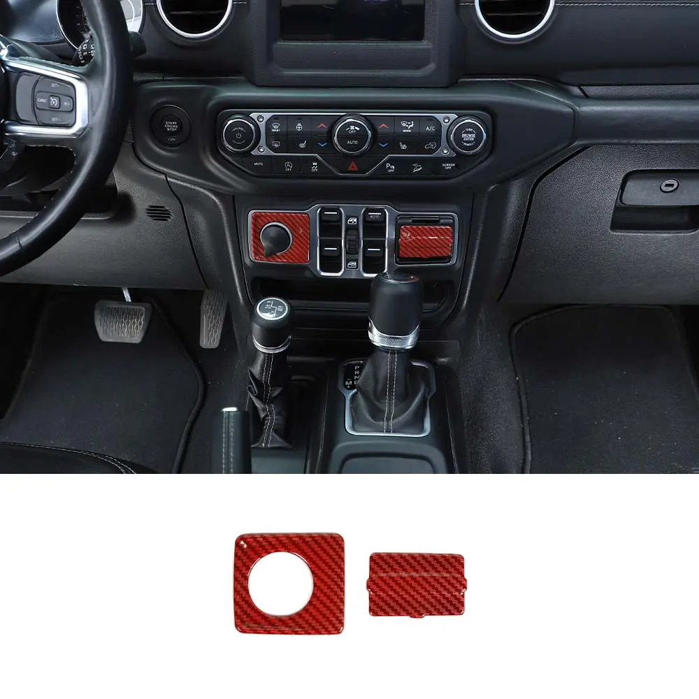 For 2018+ Jeep Wrangler JL & Gladiator JT 2 x Cigarette Lighter & USB Socket Trim ABS - Image 12