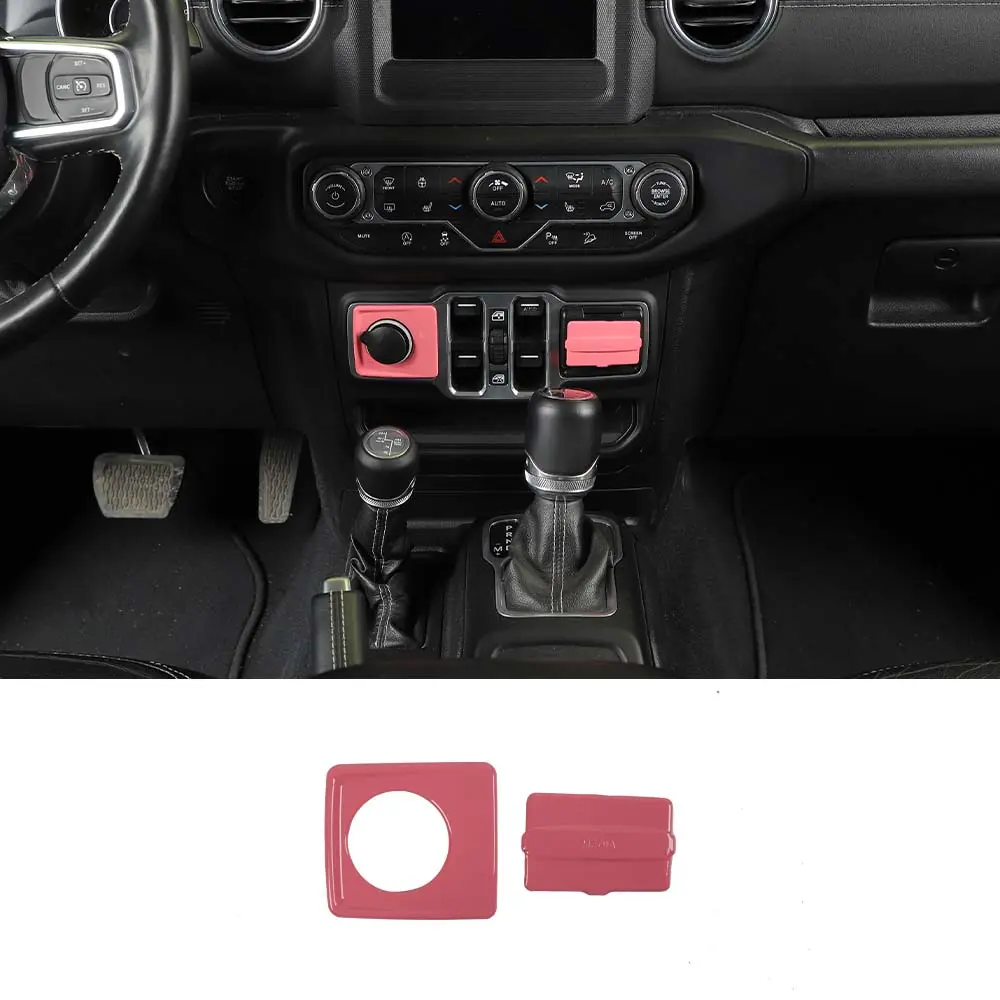 For 2018+ Jeep Wrangler JL & Gladiator JT 2 x Cigarette Lighter & USB Socket Trim ABS - Image 15