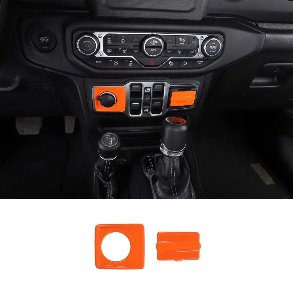 For 2018+ Jeep Wrangler JL & Gladiator JT 2 x Cigarette Lighter & USB Socket Trim ABS - Image 18
