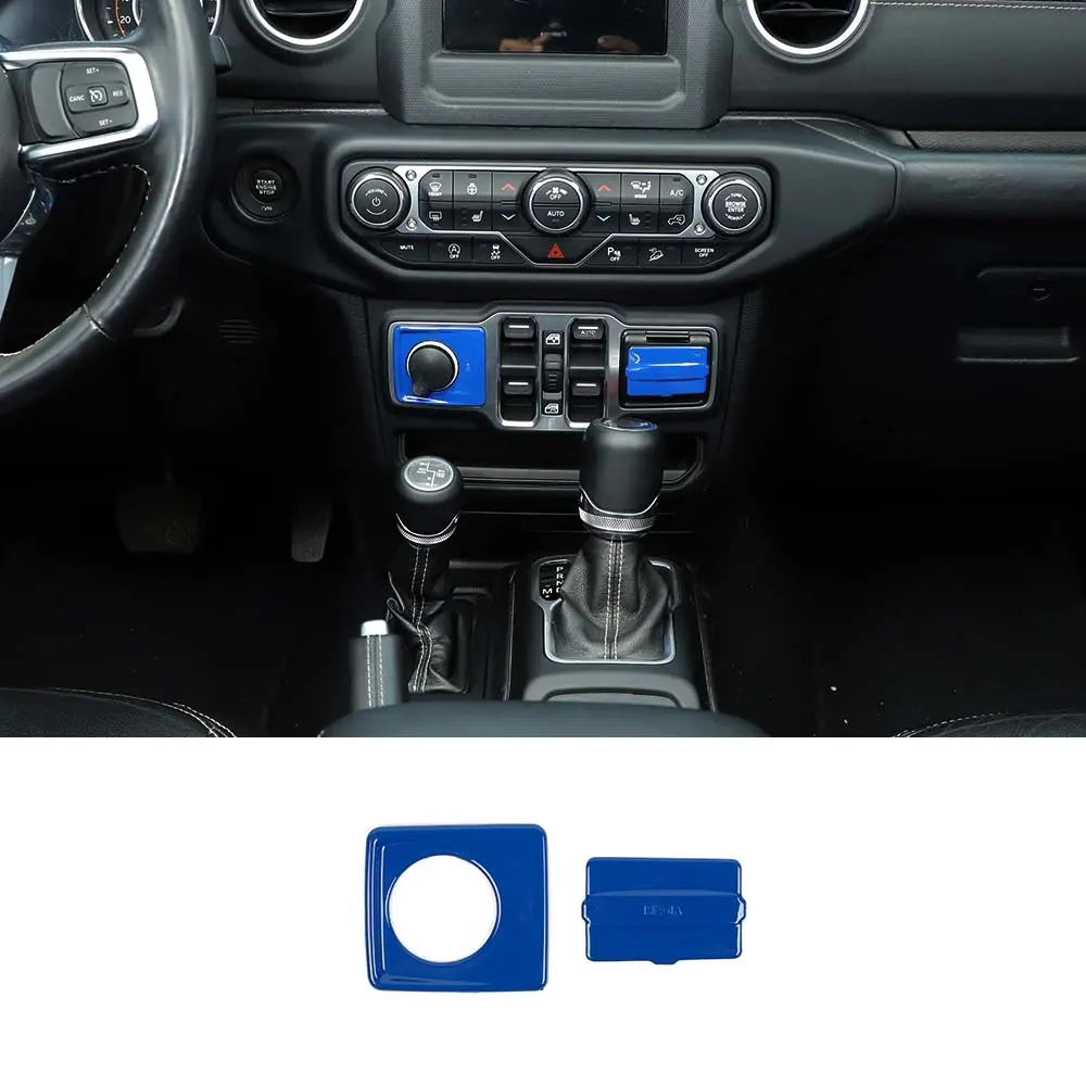 For 2018+ Jeep Wrangler JL & Gladiator JT 2 x Cigarette Lighter & USB Socket Trim ABS - Image 20