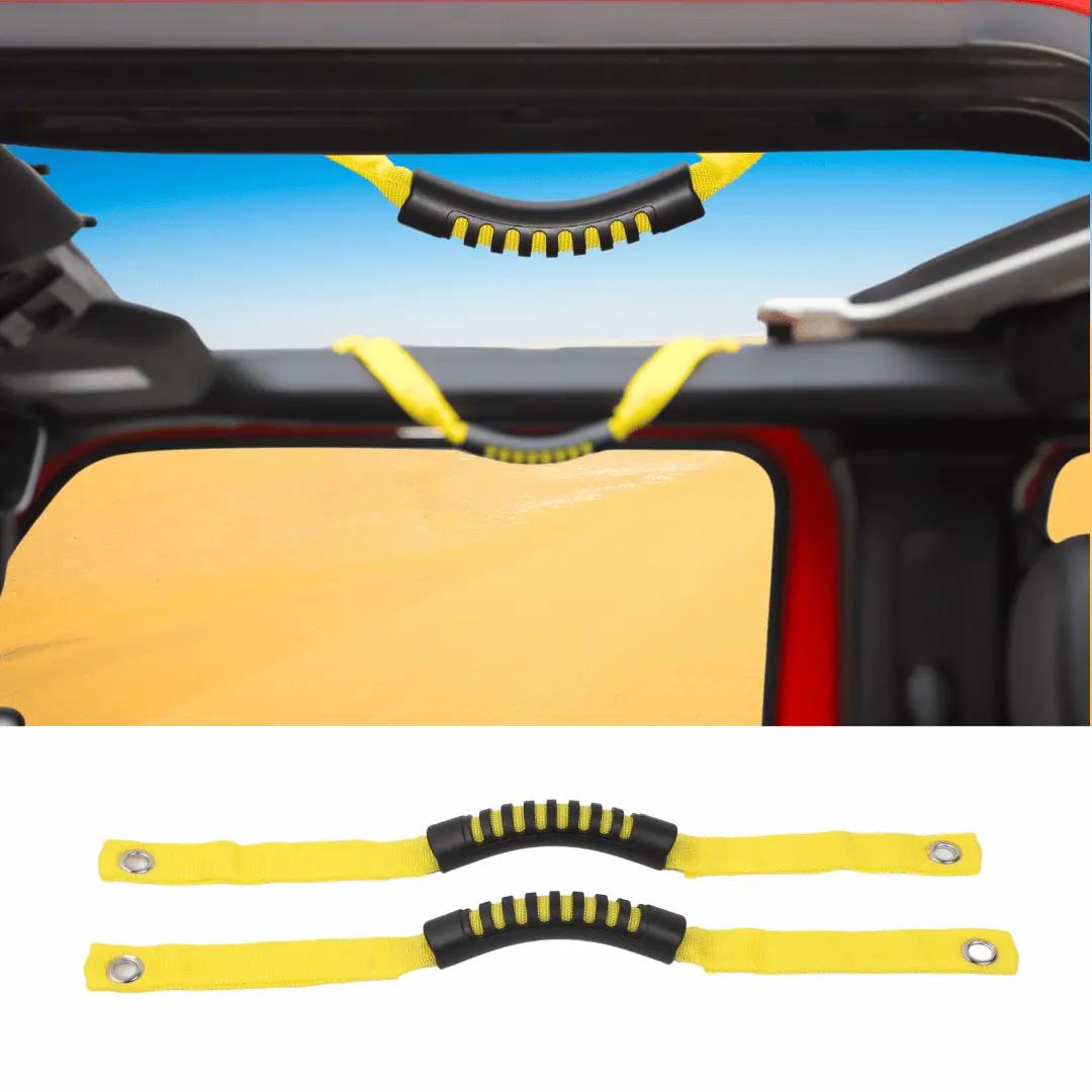 For 2024+ Jeep Wrangler JL/Gladiator JT 2 x Roll Bar Grab Handles Roof Top Paracord for Secure Grip, Essential Interior Accessories - Image 10