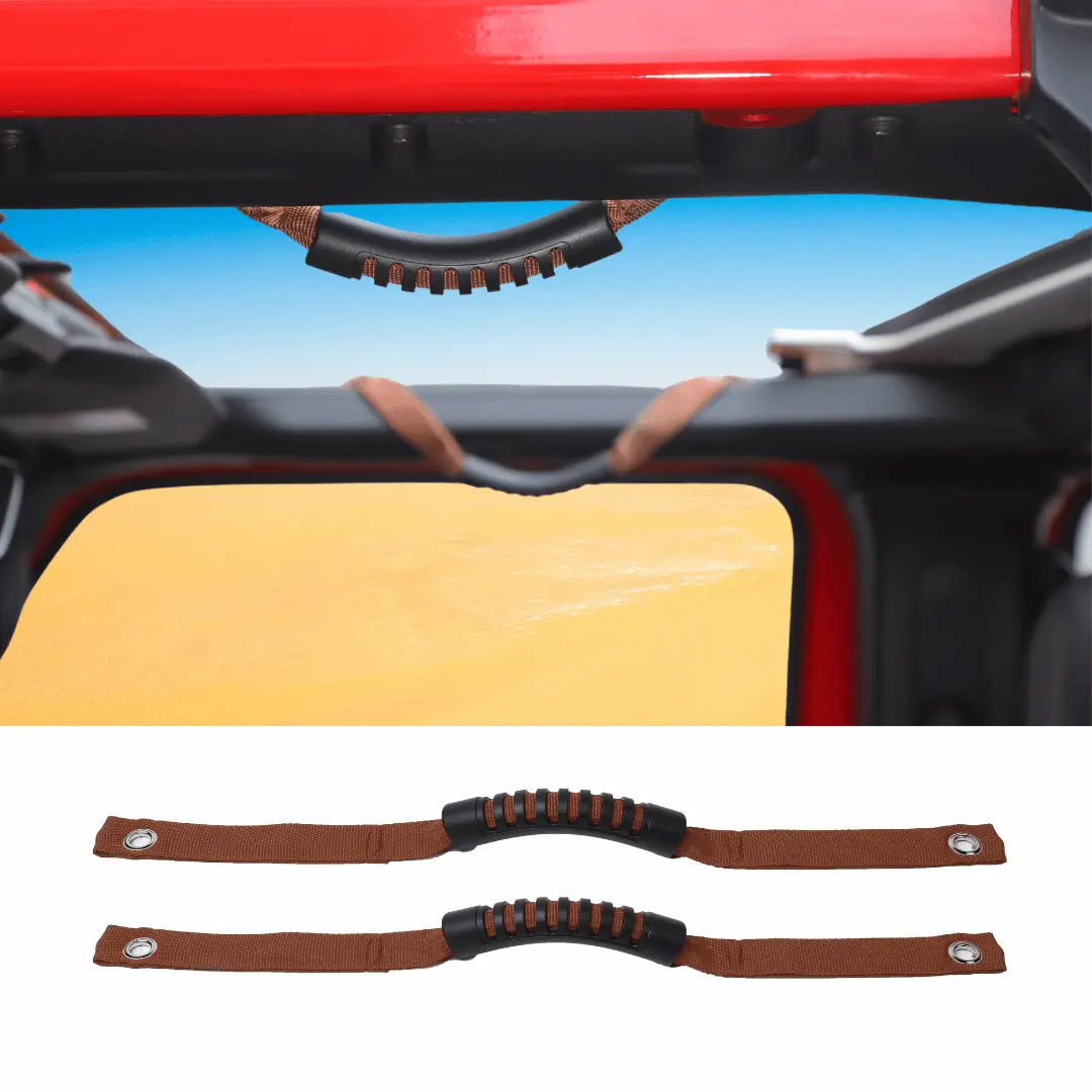 For 2024+ Jeep Wrangler JL/Gladiator JT 2 x Roll Bar Grab Handles Roof Top Paracord for Secure Grip, Essential Interior Accessories - Image 11