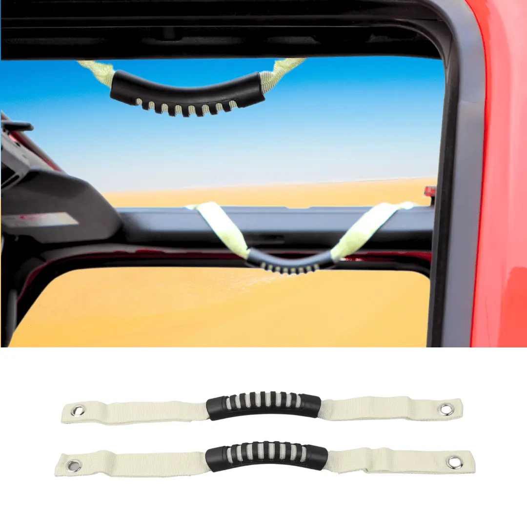 For 2024+ Jeep Wrangler JL/Gladiator JT 2 x Roll Bar Grab Handles Roof Top Paracord for Secure Grip, Essential Interior Accessories - Image 13