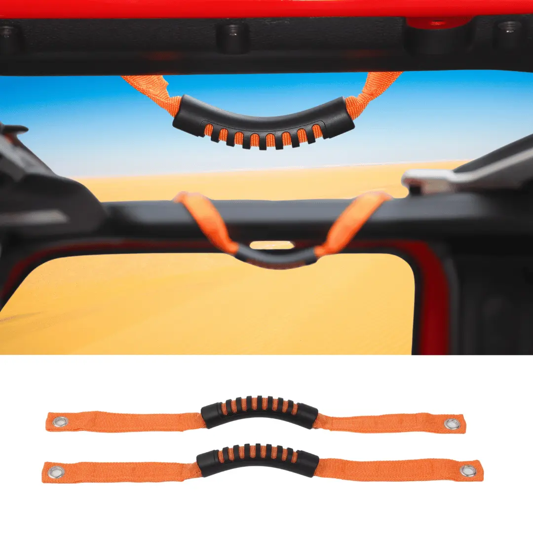 For 2024+ Jeep Wrangler JL/Gladiator JT 2 x Roll Bar Grab Handles Roof Top Paracord for Secure Grip, Essential Interior Accessories - Image 5