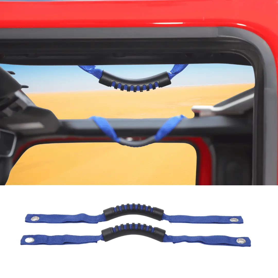 For 2024+ Jeep Wrangler JL/Gladiator JT 2 x Roll Bar Grab Handles Roof Top Paracord for Secure Grip, Essential Interior Accessories - Image 6