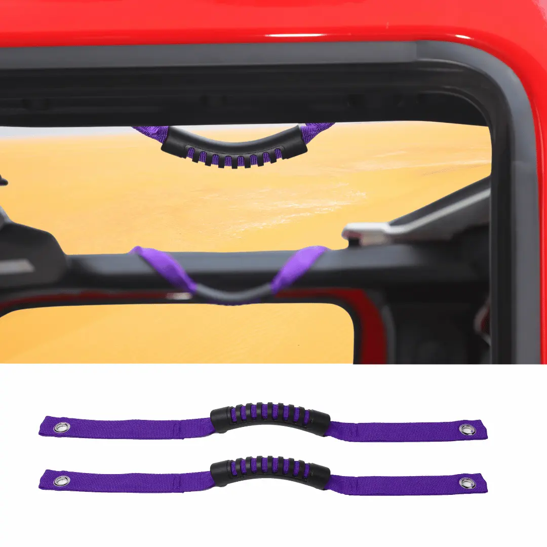 For 2024+ Jeep Wrangler JL/Gladiator JT 2 x Roll Bar Grab Handles Roof Top Paracord for Secure Grip, Essential Interior Accessories - Image 7