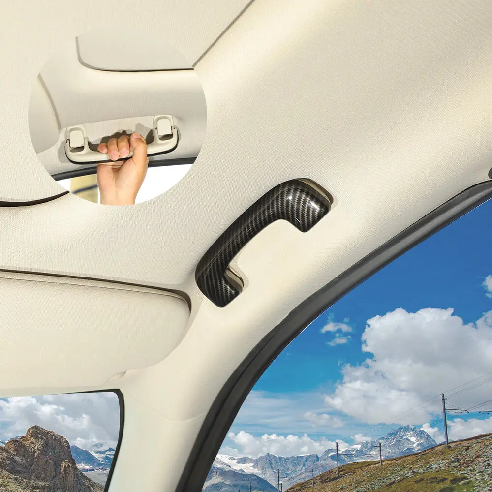 For 2011-2021 Jeep Grand Cherokee WK2 Roof Grab Bar Handle Trim Cover 2PCS - Image 2