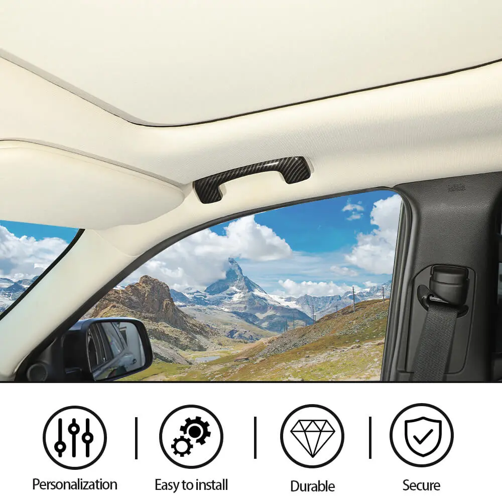 For 2011-2021 Jeep Grand Cherokee WK2 Roof Grab Bar Handle Trim Cover 2PCS - Image 5
